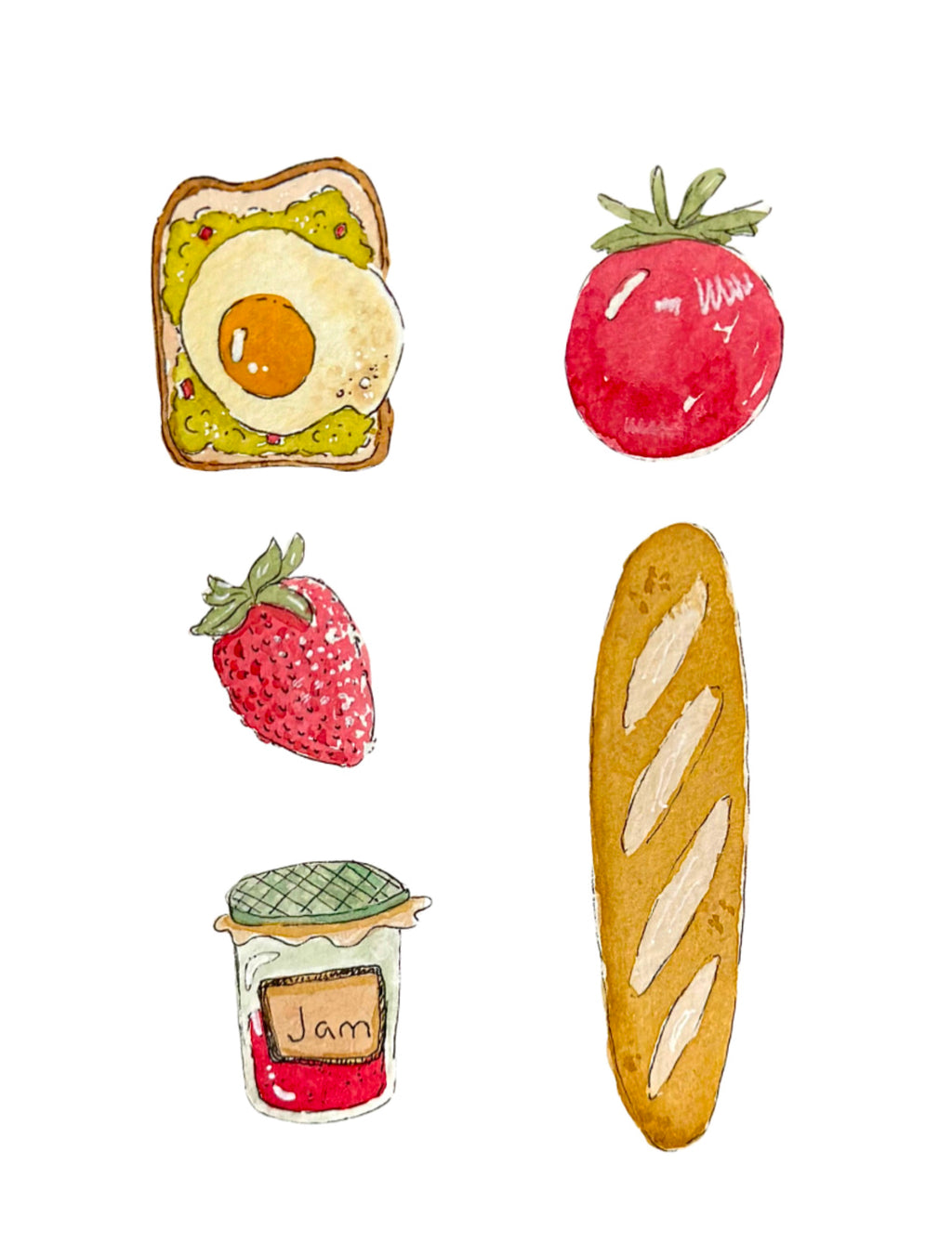 Lunch Print 8x10